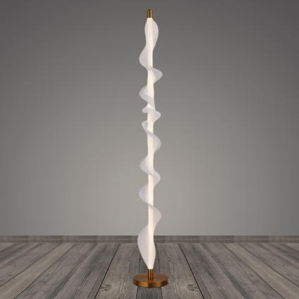 Торшер K38707/1F A BRASS+WT латунь/белый 35W LED 4000K h1200, 24